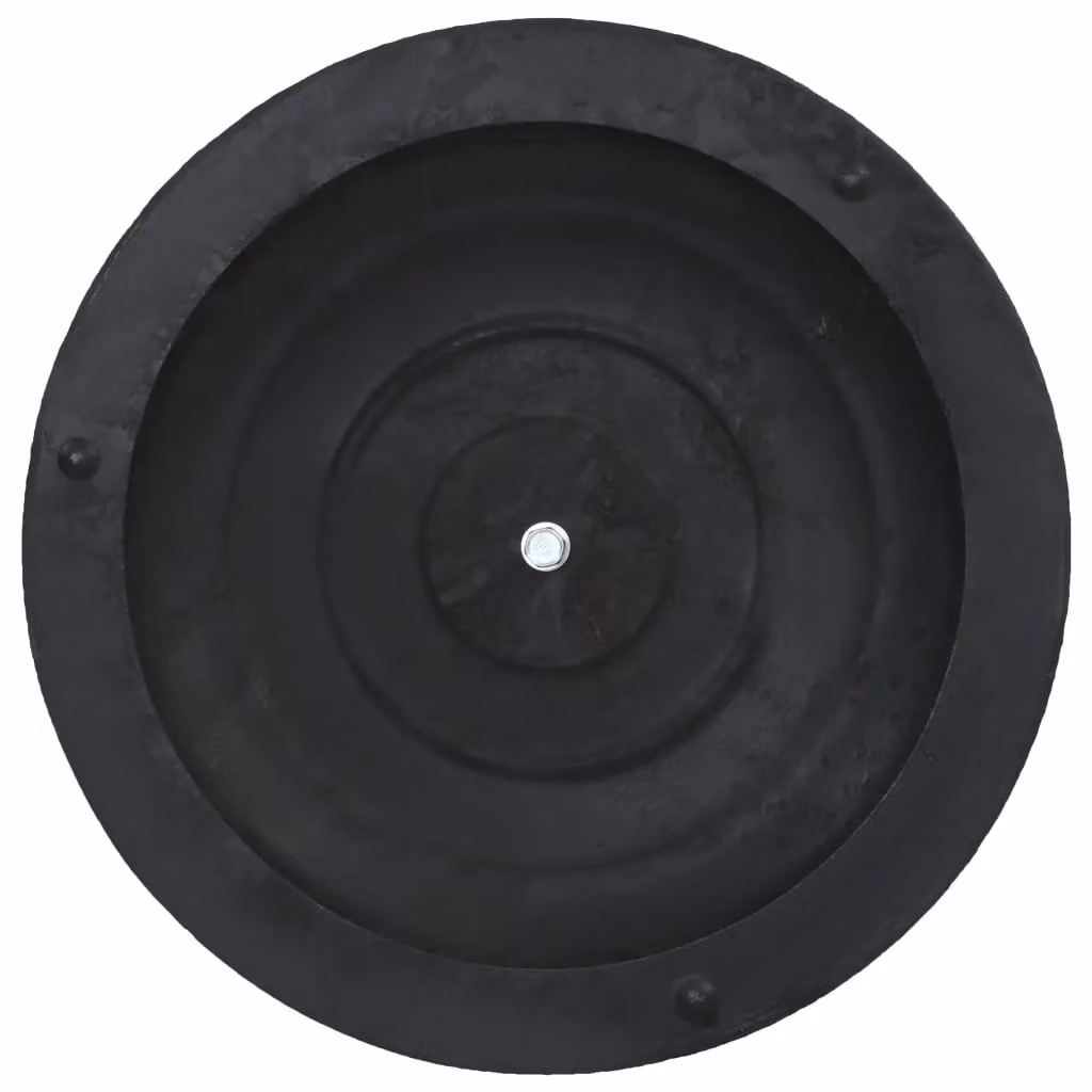 Berkfield Home Round Polyresin Parasol Base, Black, 10 kg – 3