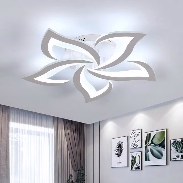 Goeco Modern LED Ceiling Light, 60W, 6500K Cool White, White – 1