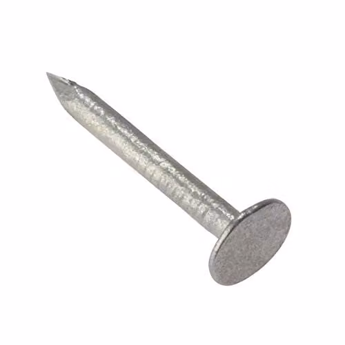ForgeFix Galvanised Steel Broad Flat Clout Nails, Silver, 2.5 kg
