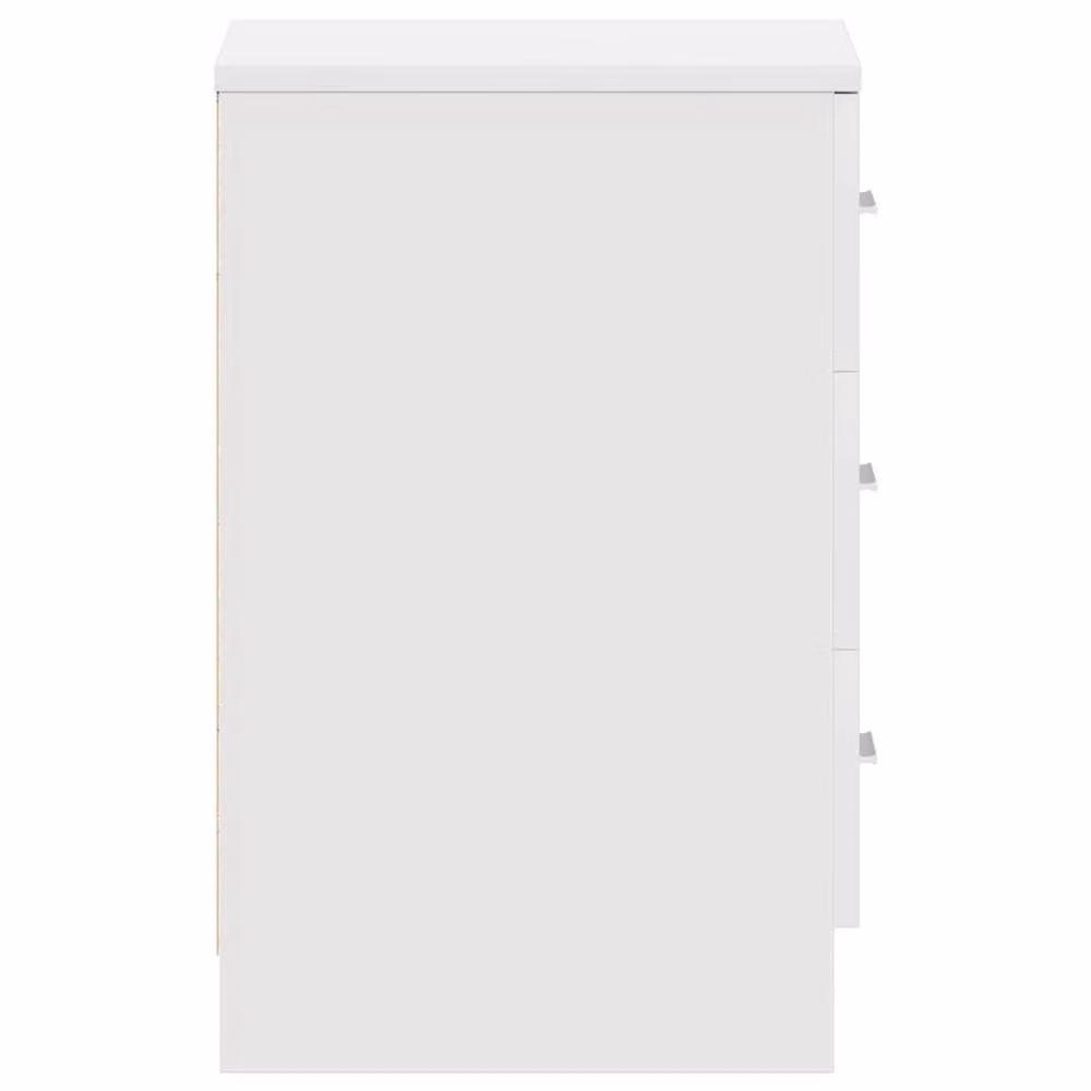 Berkfield Home Elegant Bedside Cabinet in White, W/D/H: 38 x 35 x 56 cm – 2