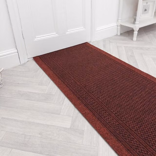 runrug Aztec Red Hallway Carpet Runner, W/D/H: 66 x 180 cm