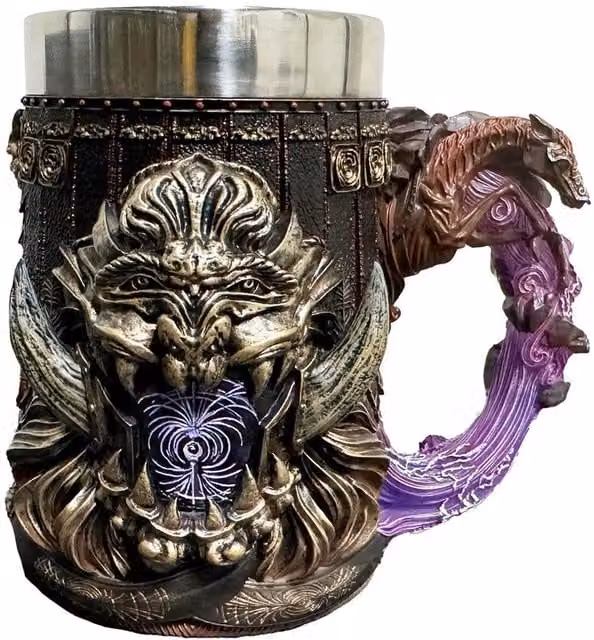 Nemesis Now Elden Ring Starscourge Radahn Tankard Mug, Purple, Black and Multicolour, Height: 15.5 cm