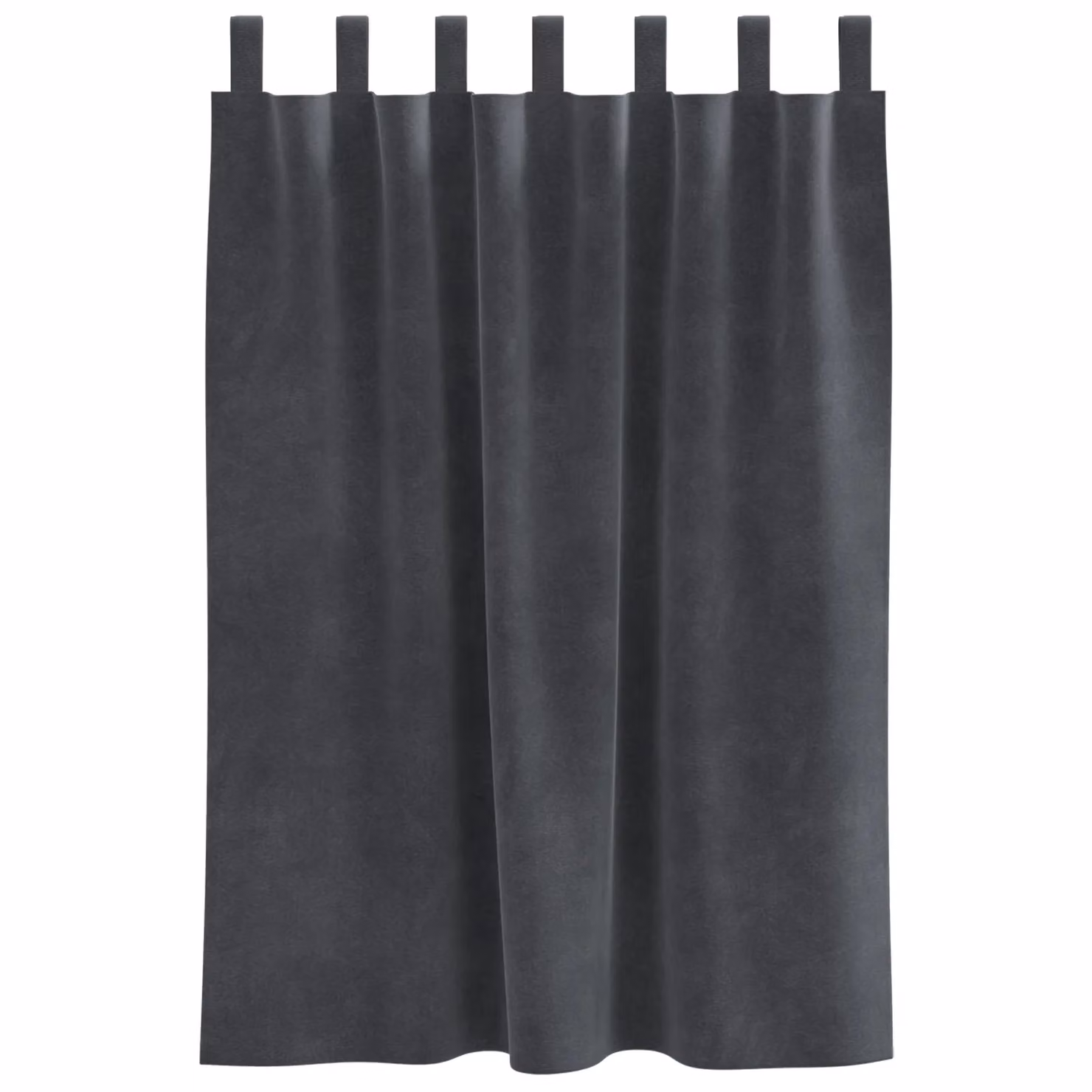 Berkfield Home Blackout Velvet Curtains with Hanging Loops, 2 Pack, Grey, W/D/H: 140 x 140 x 140 cm – 3