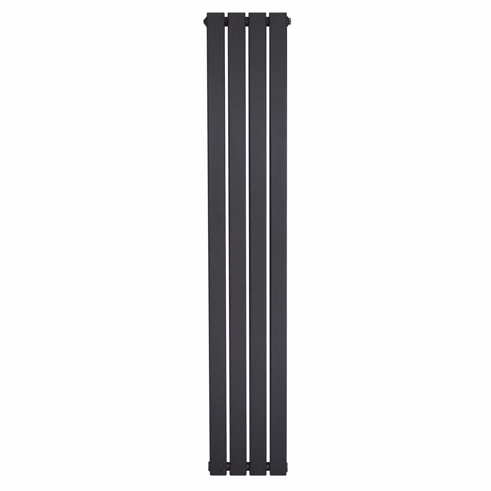 Monstershop Flat Single Column Steel Radiator in Anthracite Grey, H: 160 cm, W: 28 cm – 2