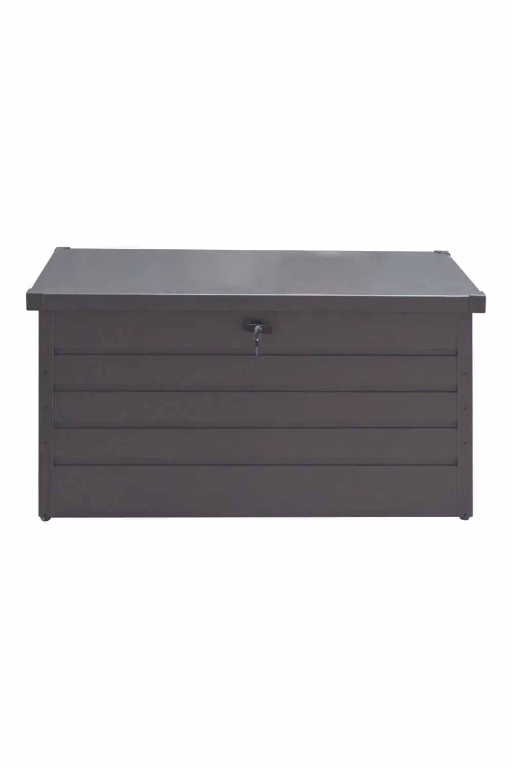 Living and Home 350L Metal Lockable Outdoor Garden Storage Box in Dark Grey – 3