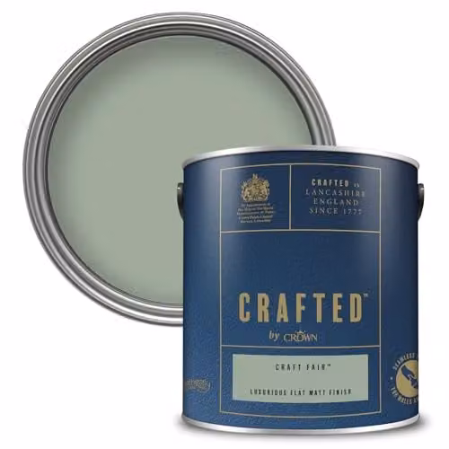 Crown Crafted Craft Fair Matt Emulsion Green Paint 2.5L
