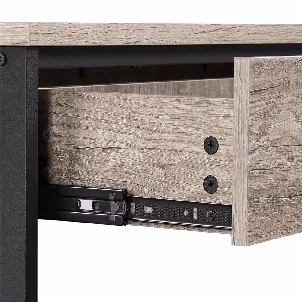 Kelvenix Industrial Console Table with Drawer, Grey, W/D/H: 100 x 29.5 x 80.5 cm – 3