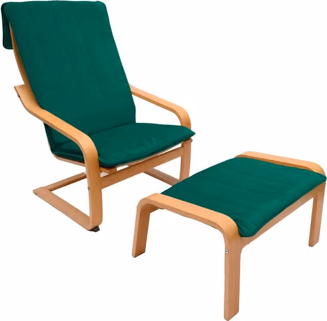 IKEA Poang Highback Armchair Cushion Cover in Green