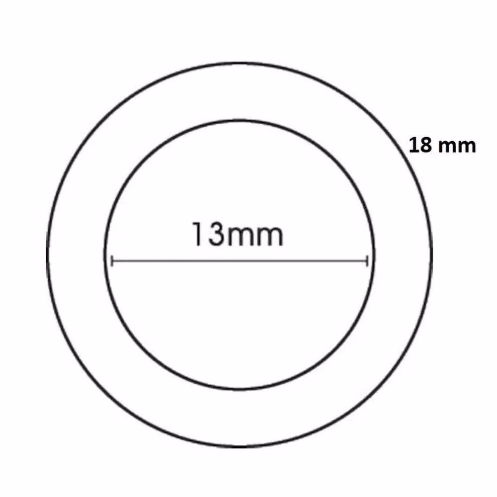 SPETLEK 20 Clear Plastic Roman Blind Curtain Rings – 2