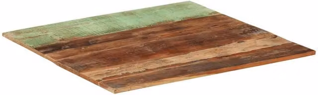 Berkfield Home Square Table Top in Brown Reclaimed Wood, W/D: 80 x 80 cm – 1