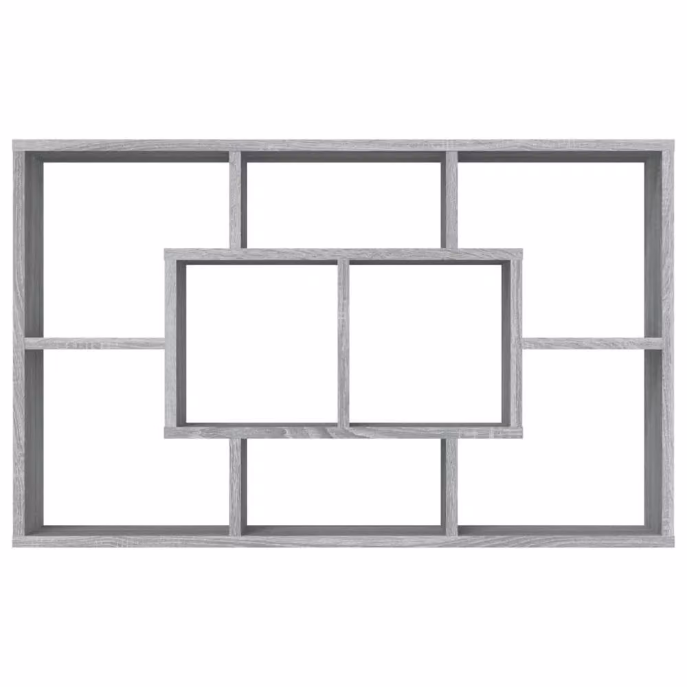 Berkfield Home Wall Mounted Shelf in Grey Sonoma, W: 85 cm, D: 16 cm, H: 52.5 cm – 2