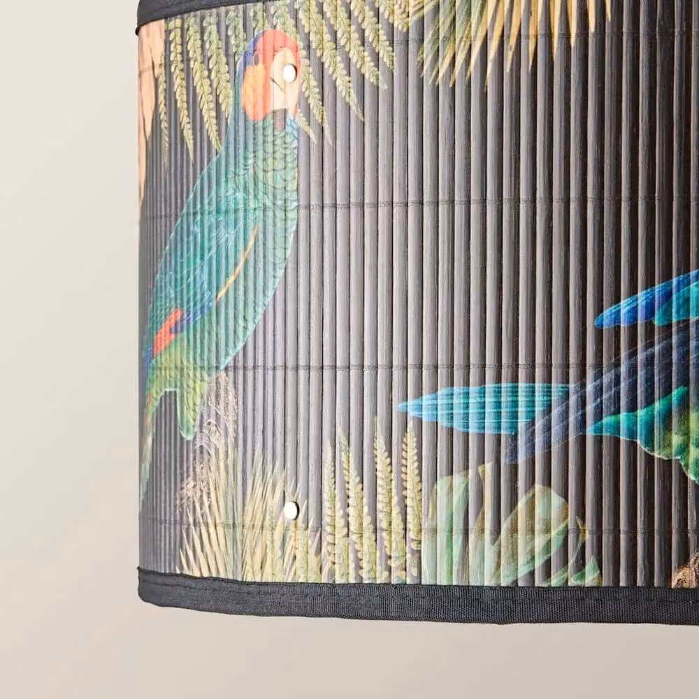 FORGEVIO Multicolour Fabric Cylinder Lampshade Easy Fit Ceiling Lamp – 3