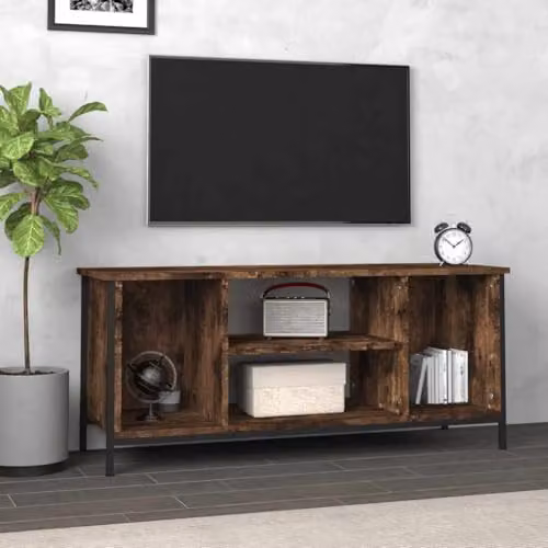 vidaXL Industrial TV Cabinet in Brown Wood and Metal, W/D/H: 102 x 35 x 45 cm – 2