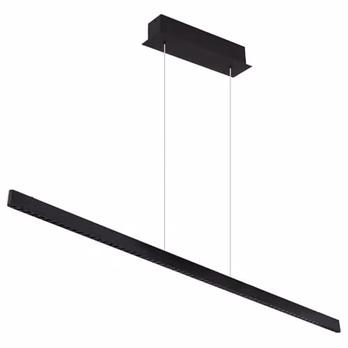 Globo Lighting Modern LED Suspended Bar Pendant Light in Black Metal for Kitchen and Dining Rooms – 1