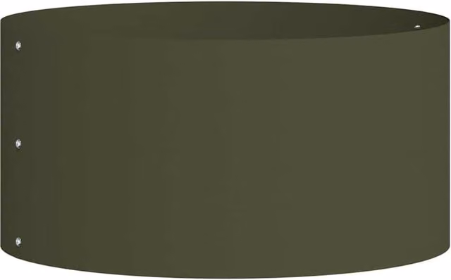 Berkfield Home Metal Planter Tub in Olive Green, Medium – 1