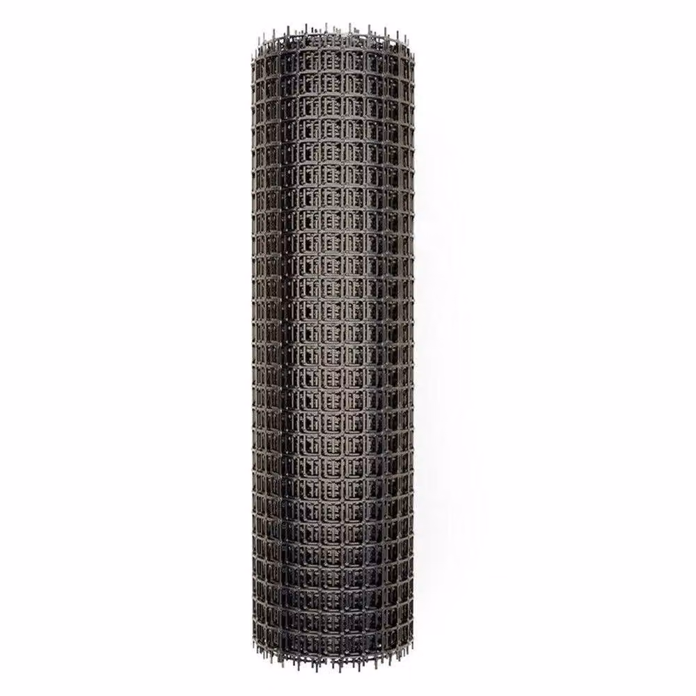 NESTLUNE PVC Coated Chicken Mesh Garden Fencing, Black and Grey, H: 120 cm, Mesh Width: 32 mm – 5