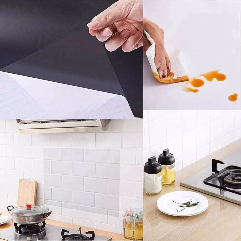FLAVORA Clear Gloss Transparent Sticky Back Plastic Film, W: 52 cm, L: 500 cm – 2