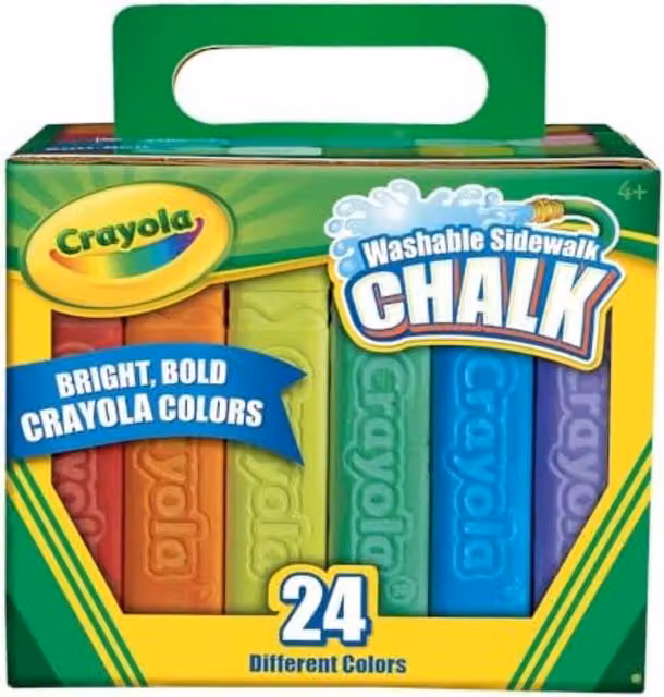 Crayola Multicolour Drawing and Colouring Chalk, 24 Count