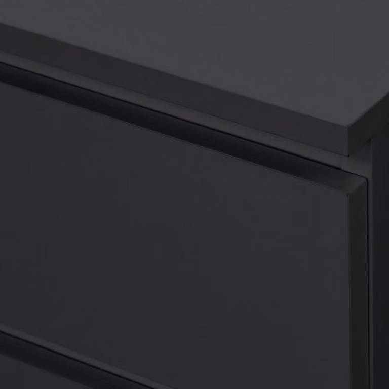 Birlea Oslo Modern 4 Drawer Chest in White and Black