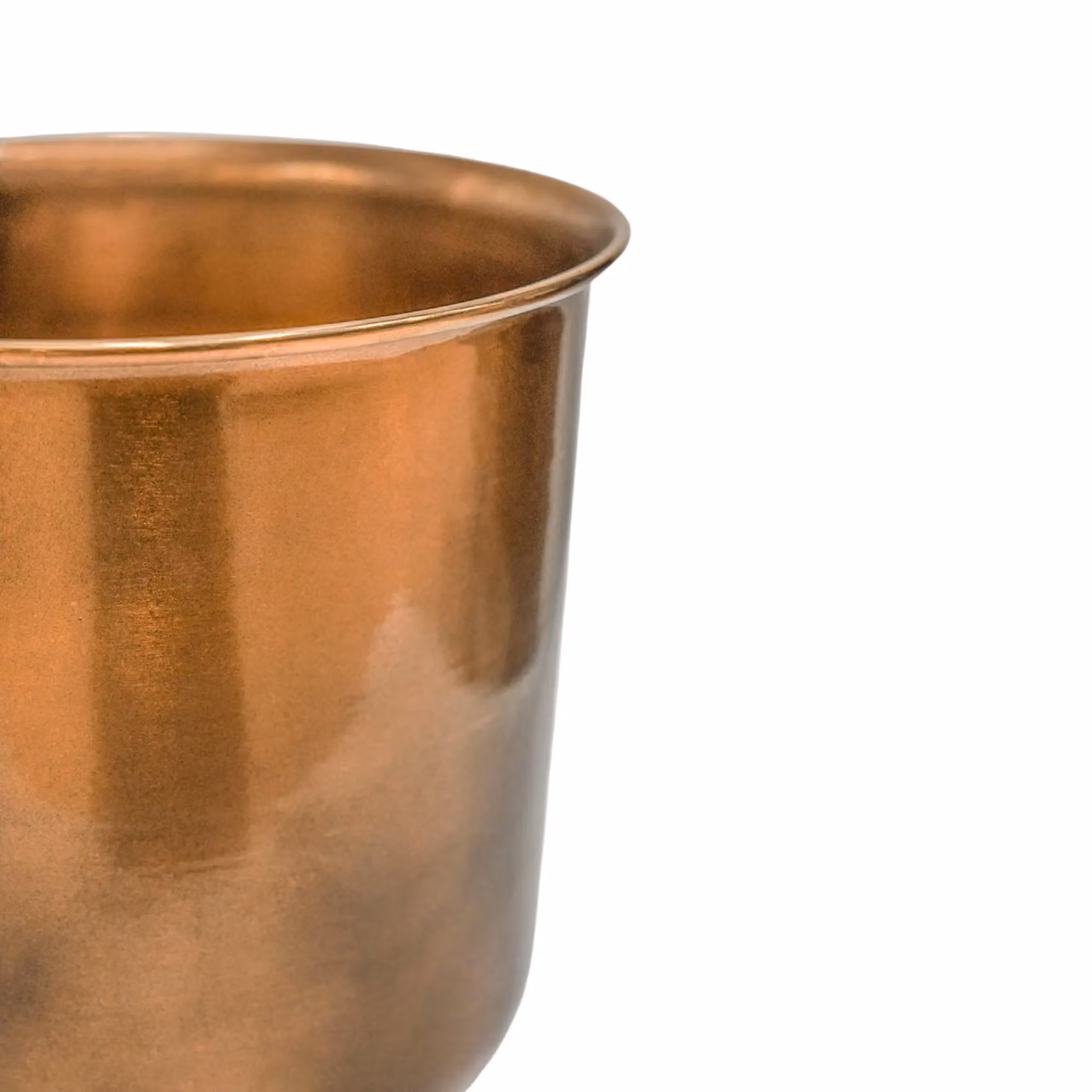 Ivyline Bronze Metal Outdoor Planter Tub, H: 28 cm, W: 27.5 cm – 3
