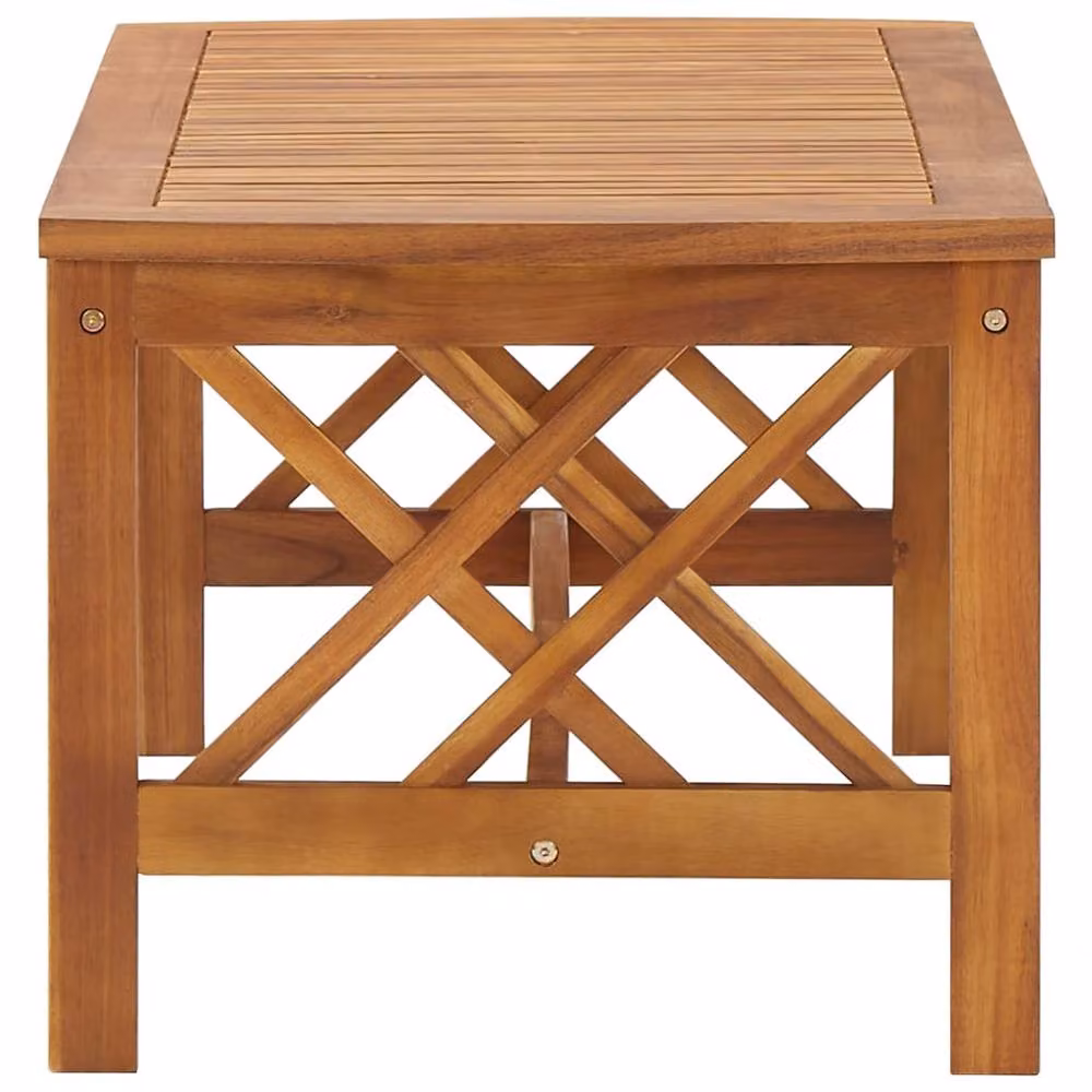 Berkfield Home Rectangular Coffee Table in Brown Oiled Solid Acacia Wood, W: 102 cm, D: 50 cm, H: 43 cm – 3