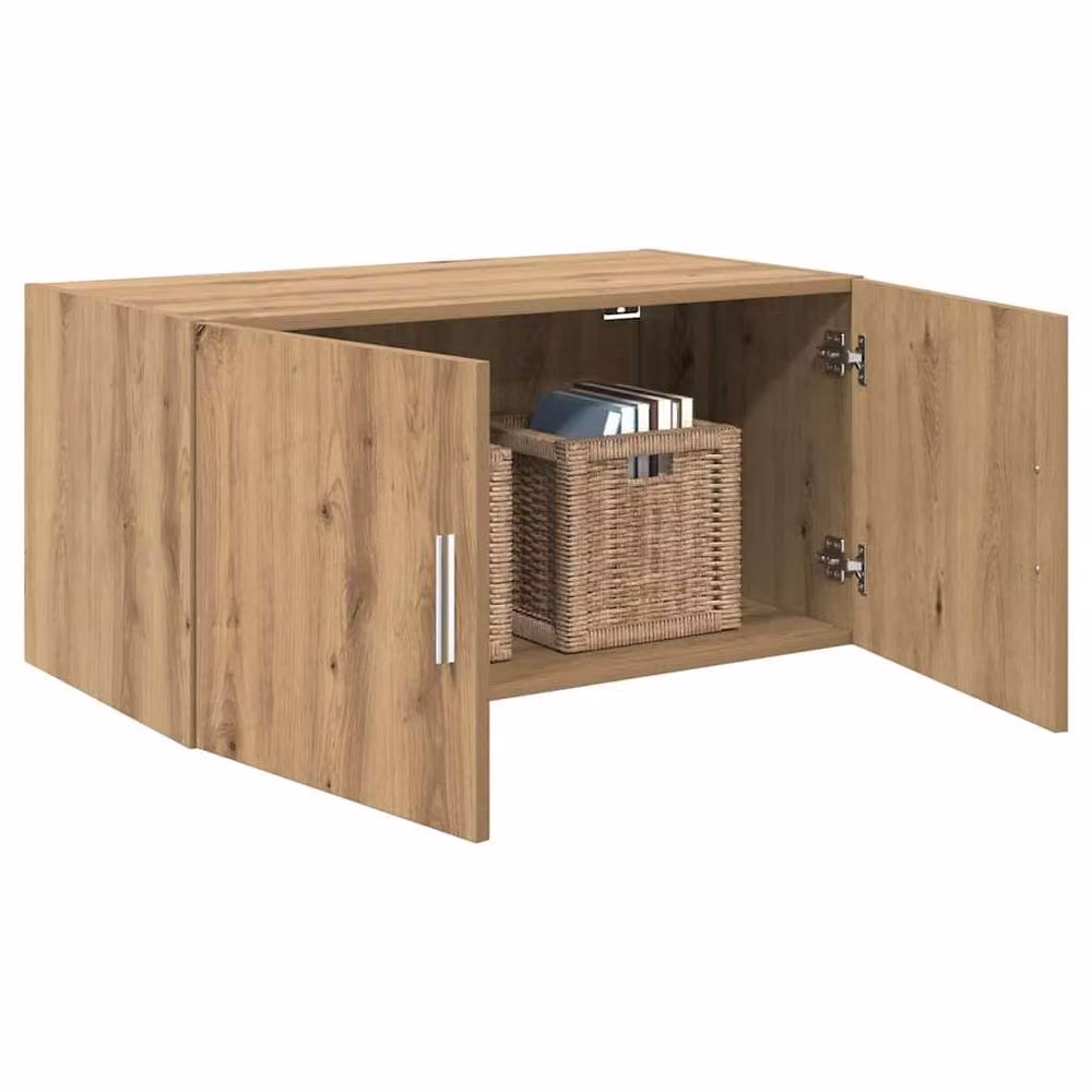 Berkfield Home Artisan Oak Wall Cabinet in Tan, W/D/H: 80 x 42.5 x 40 cm – 2