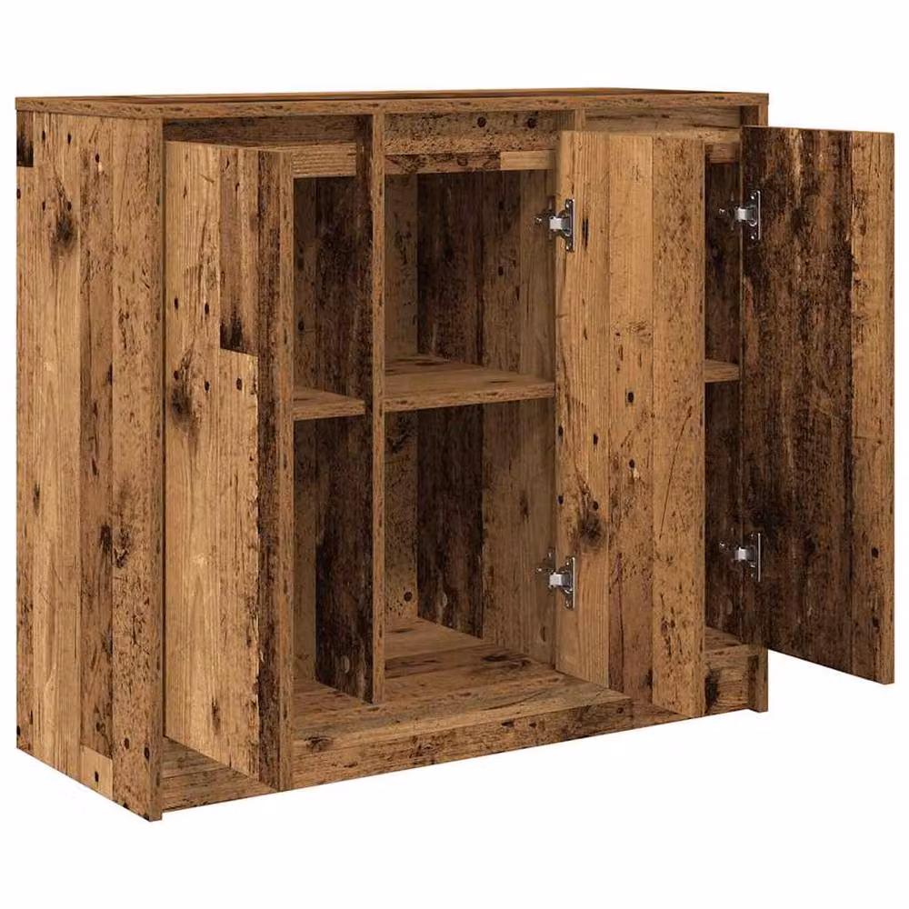 Berkfield Home Old Wood Sideboard in Brown, W/D/H: 85 x 34 x 76 cm – 3