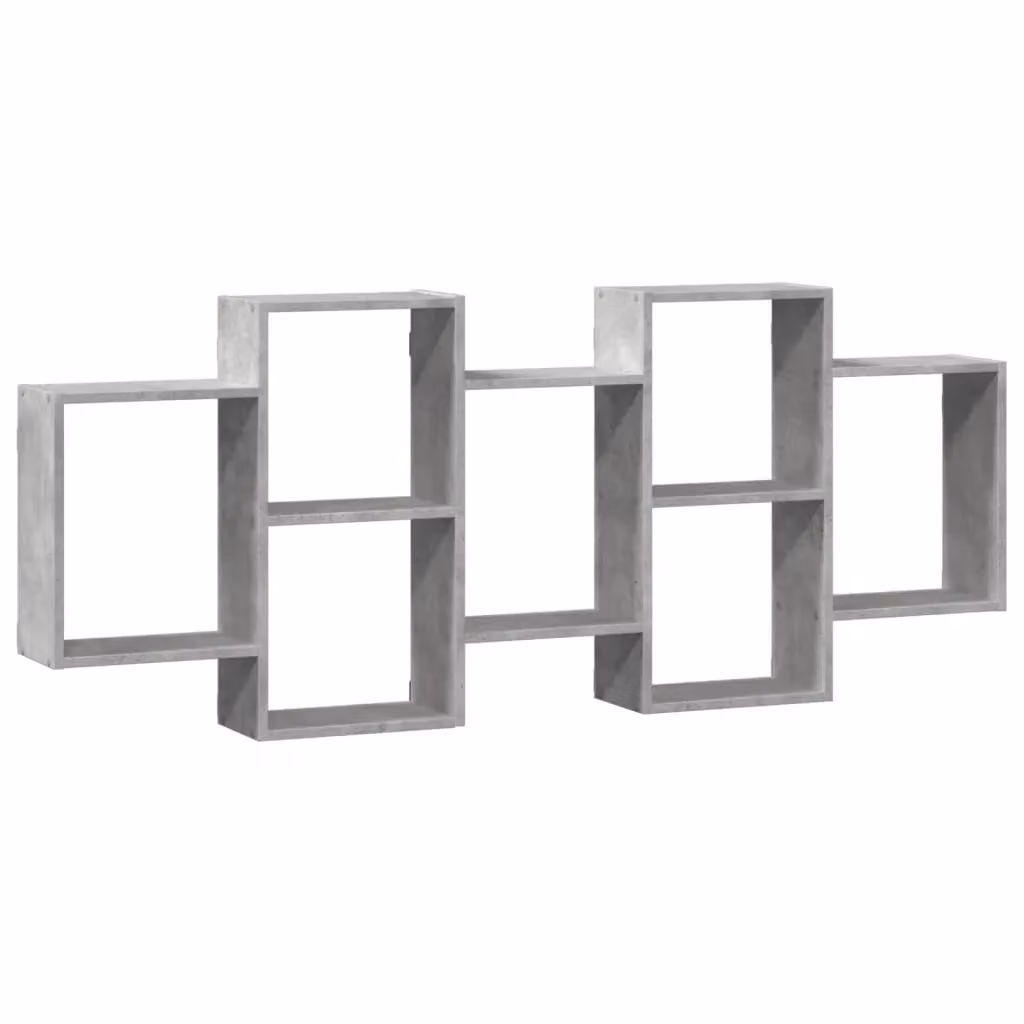 Berkfield Home Wall Mounted Shelf in Concrete Grey, W: 159 cm, D: 18 cm, H: 65 cm – 2