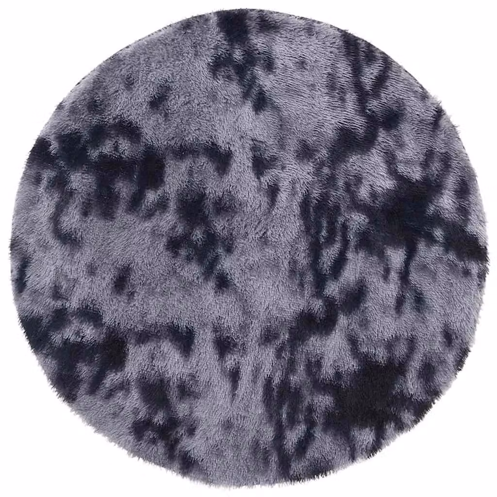 Berkfield Home NAVARRA Shaggy High Pile Rug, Dark Grey, W/D/H: 240 x 240 x 1 cm – 2