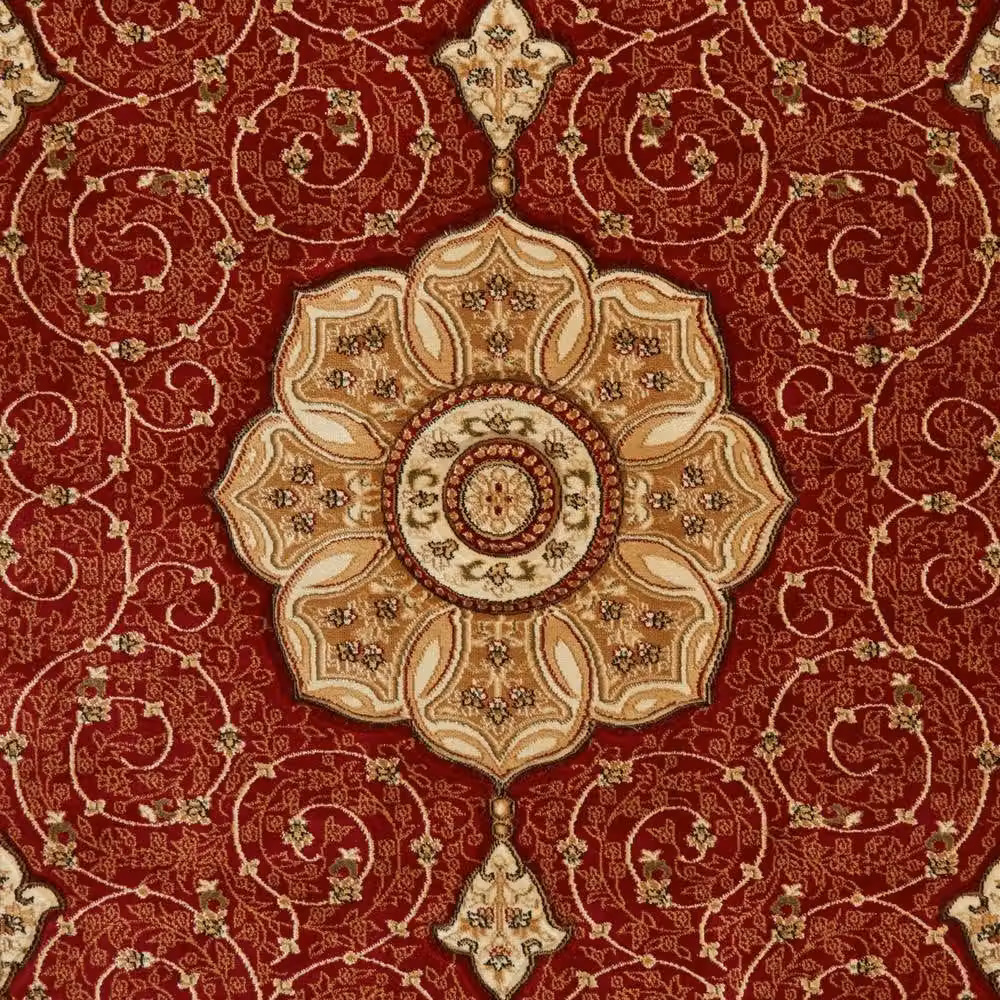 The Rug Shop UK Traditional Red Floral Stain-Resistant Area Rug, W: 200 cm, D: 290 cm – 7