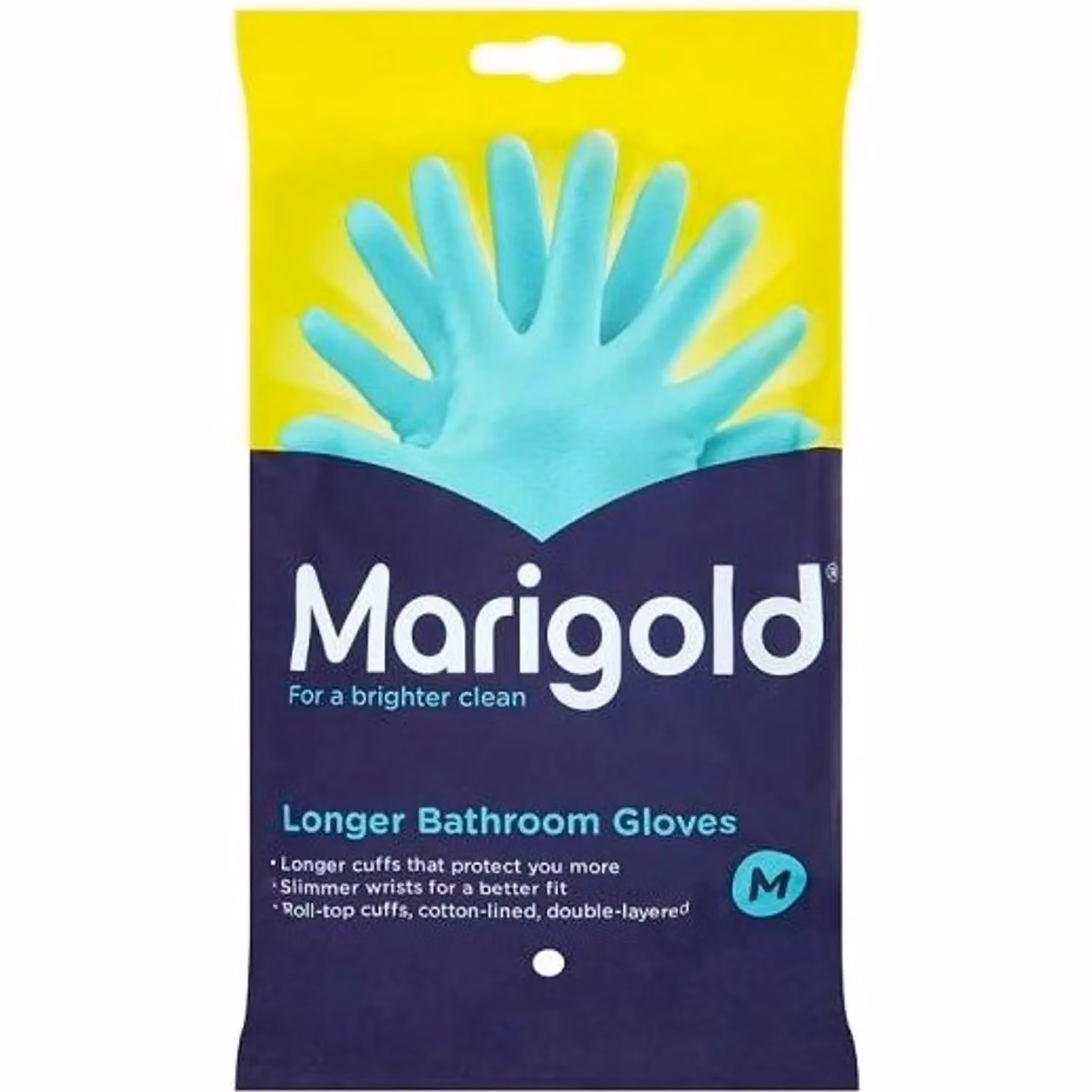 Marigold Medium Longer Bathroom Gloves in Turquoise and Multicolour – 2