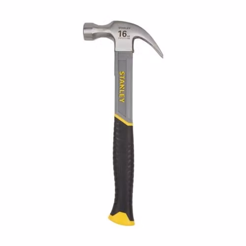 Stanley 450g Curve-Claw Fibreglass Hammer in Black and Multicolour – 1