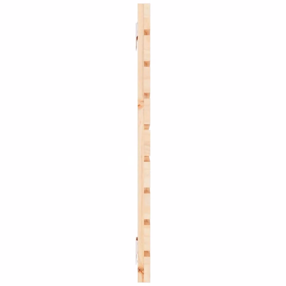 Berkfield Home Solid Wood Pine Wall Headboard in Beige, W: 141 cm, D: 3 cm, H: 63 cm – 2