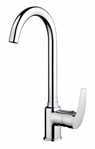 Piralla Chrome Single Lever Kitchen Mixer Tap with Swivel Spout