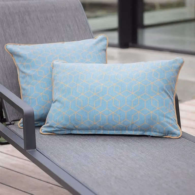 Leisure Grow Cubes Scatter Cushion, Blue, W: 60 cm, H: 40 cm