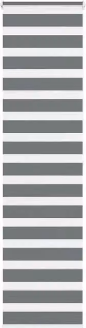 Berkfield Home Zebra Blind in Dark Grey, W: 55 cm, H: 200 cm, Polyester Fabric – 1