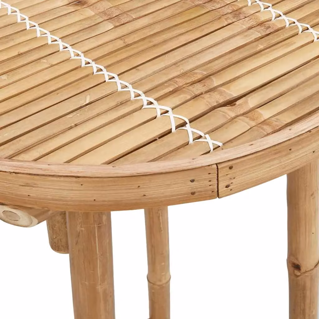 Berkfield Home 3 Piece Foldable Bamboo Outdoor Bar Set in Brown – 3