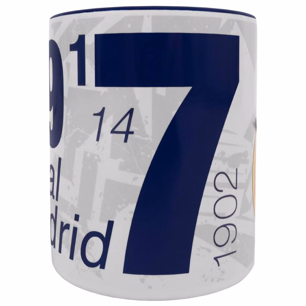 Hy-Pro Real Madrid CF Ceramic Mug in White, 325.5 ml, Dishwasher and Microwave Safe – 2