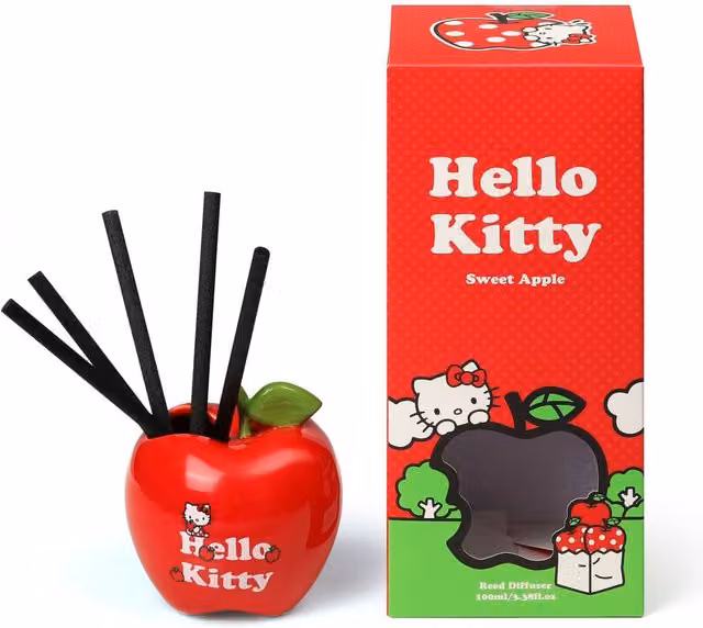 Hello Kitty Apple Shaped Reed Diffuser in Red, Fruity Scent, 100ml