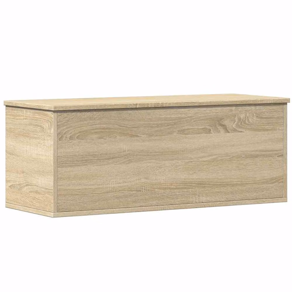 Berkfield Home Sonoma Oak Storage Box in Natural, W/D/H: 90 x 35 x 35 cm – 2