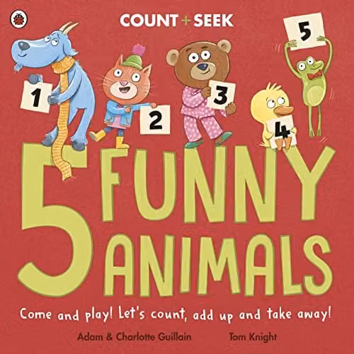 Ladybird 5 Funny Animals Counting and Number Bonds Picture Book, Multicolour