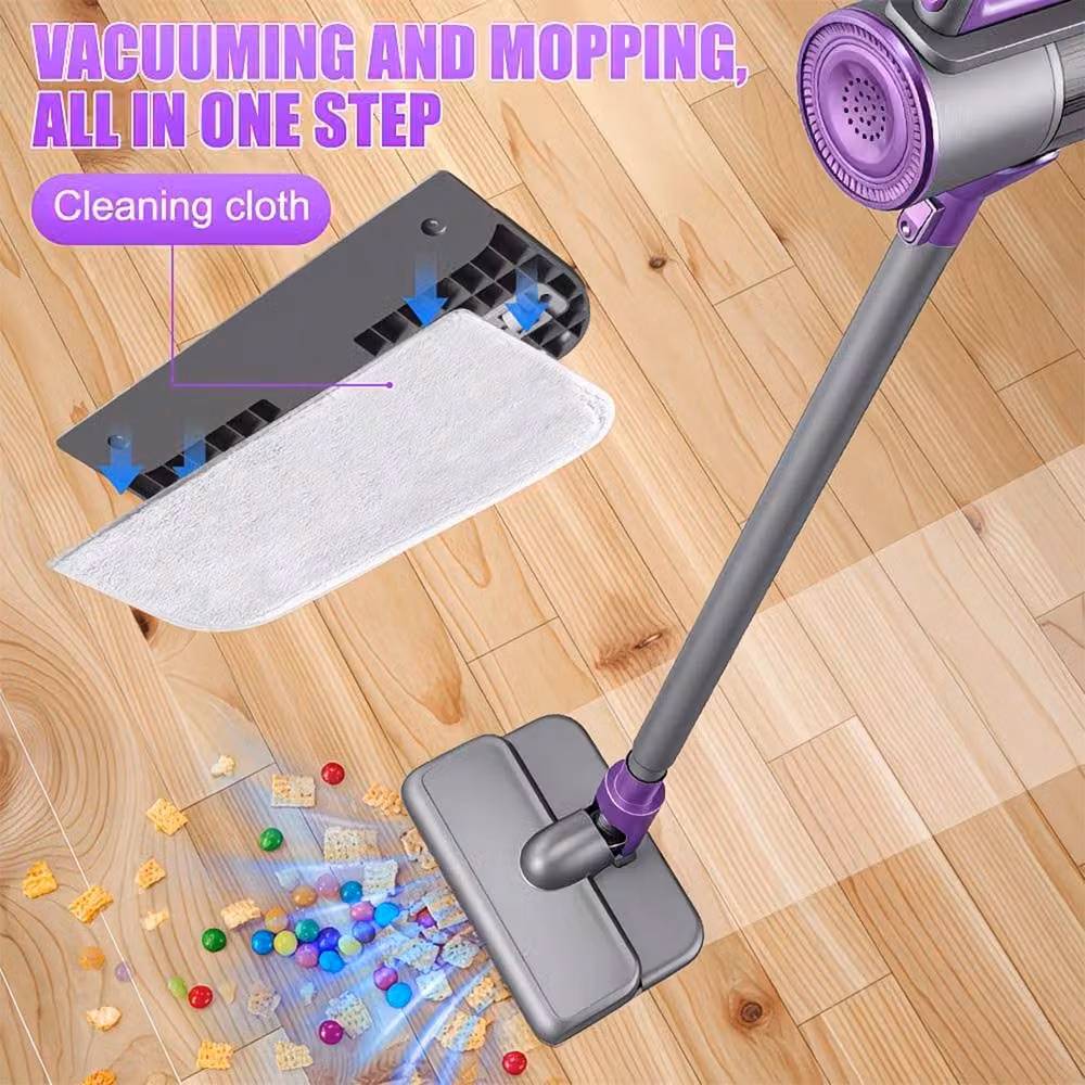 Ventryn Ultra Lightweight Cordless Handheld Stick Vacuum Cleaner in Purple – 3
