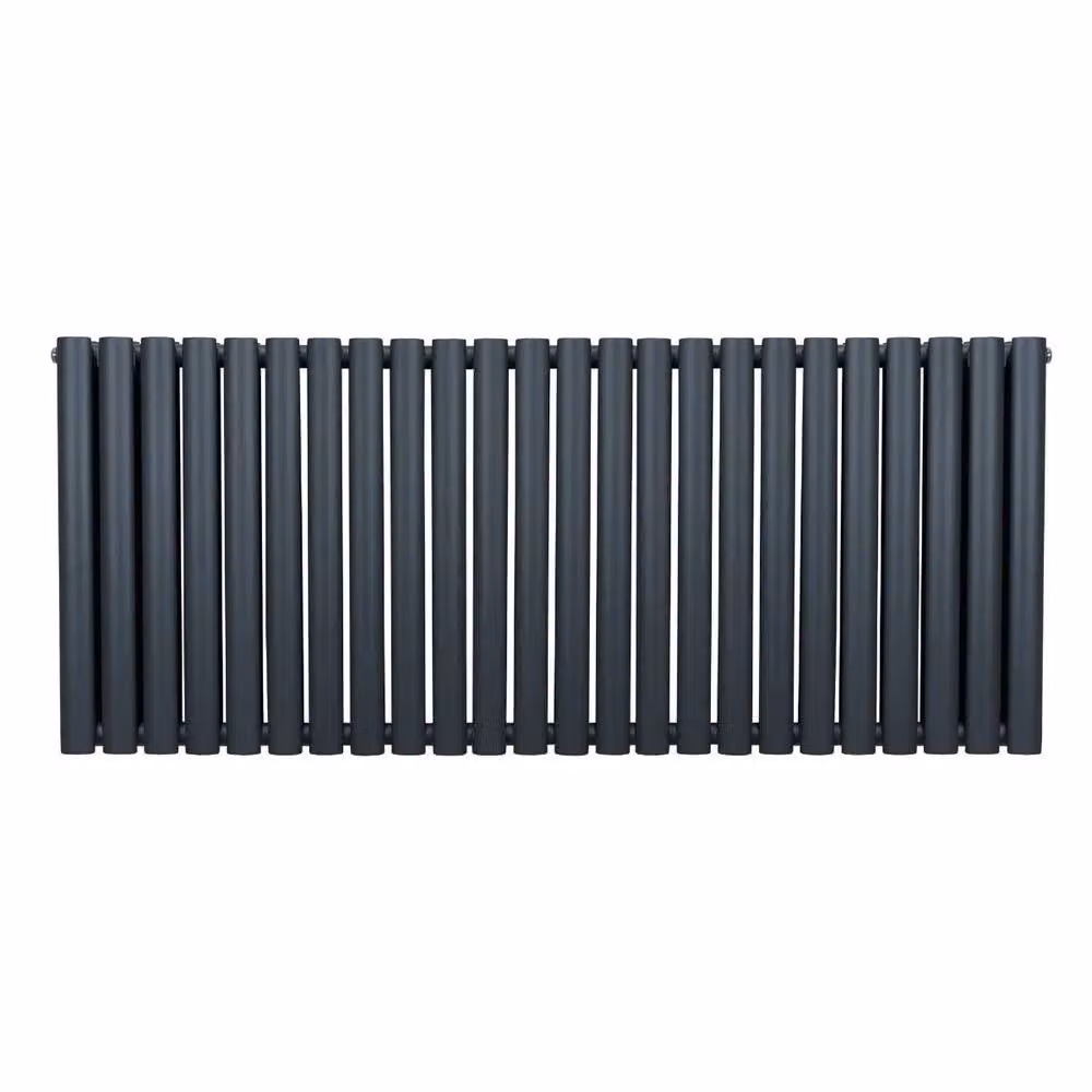 Monstershop Oval Column Radiator in Anthracite Grey, H: 144 cm, W: 60 cm – 2