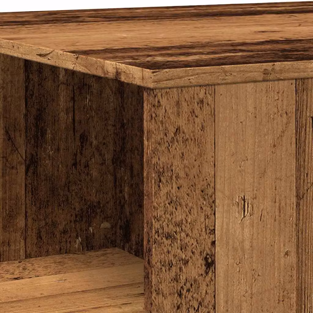 Berkfield Home Old Wood Coffee Table in Brown, W/D/H: 90 x 67 x 33 cm – 4