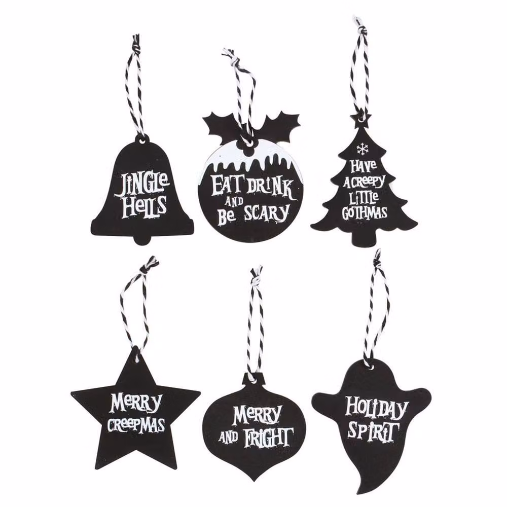 Something Different Creepy Hanging Sign Set of 36 in Black – 2