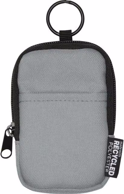 Floso Byron Clip & Go Small Pouch in Grey Polyester