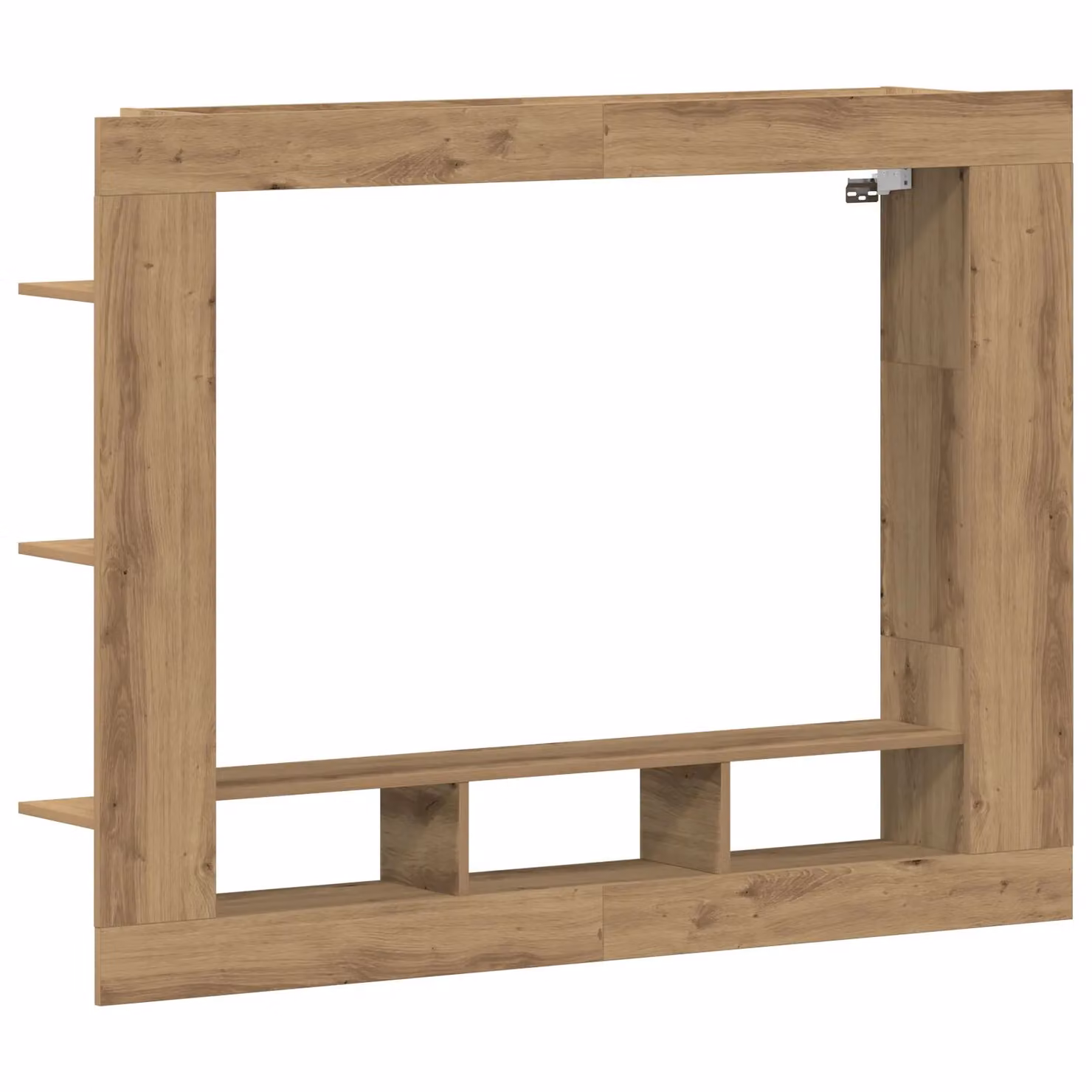 Berkfield Home Artisan Oak Wall-Mounted TV Cabinet in Brown, W: 152 cm, D: 22 cm, H: 113 cm – 2
