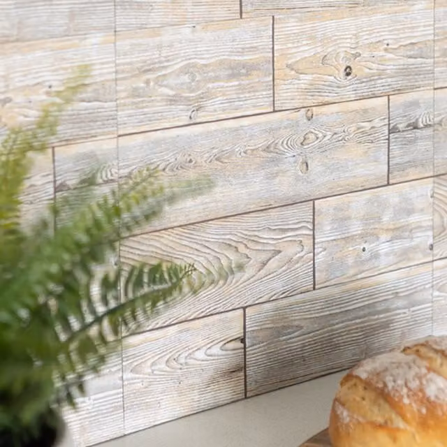 d-c-fix Self Adhesive Rustic Oak Wall Tiles in Beige and Brown
