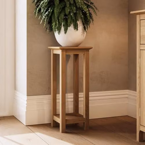FWStyle Oak End Side Table in Brown, W/D/H: 55 x 27 x 24 cm – 2
