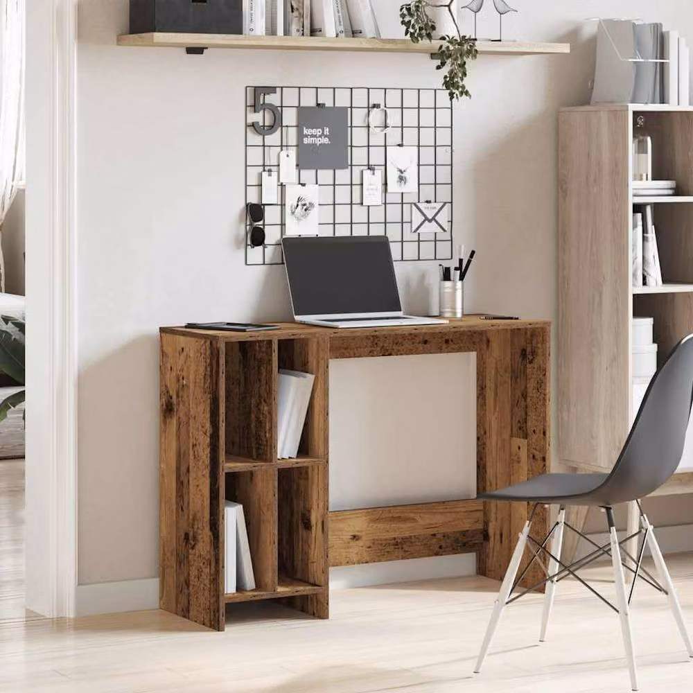 Berkfield Modern Writing Desk in Brown, W/D/H: 102.5 x 35 x 75 cm – 3
